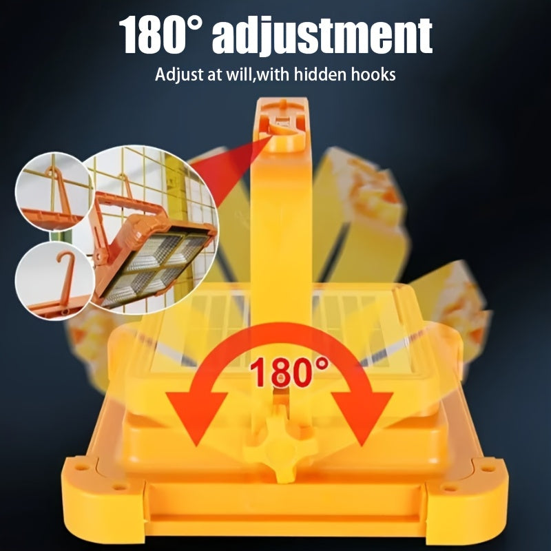 Solar LED Camping Lantern with Hook, Portable Outdoor Light, 5 Adjustable Modes for Camping, Emergencies & Power Outages